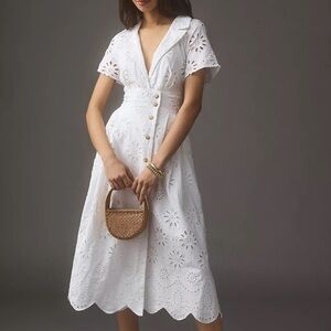 Maeve chiffon midi dress